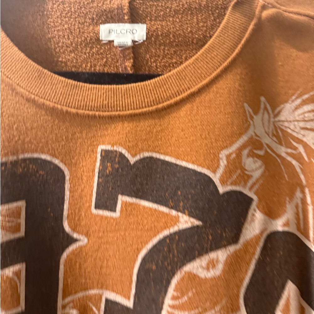 Pilcro Rust Brown Crewneck Sweatshirt - Picture 2 of 3